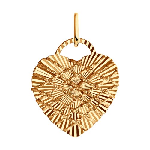 Подвеска из красного золота «Сердце»