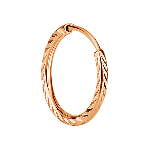 Моносерьга конго из красного золота