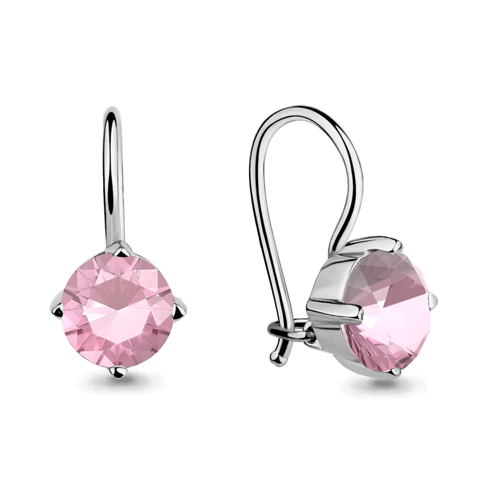 Серьги из серебра с стеклами