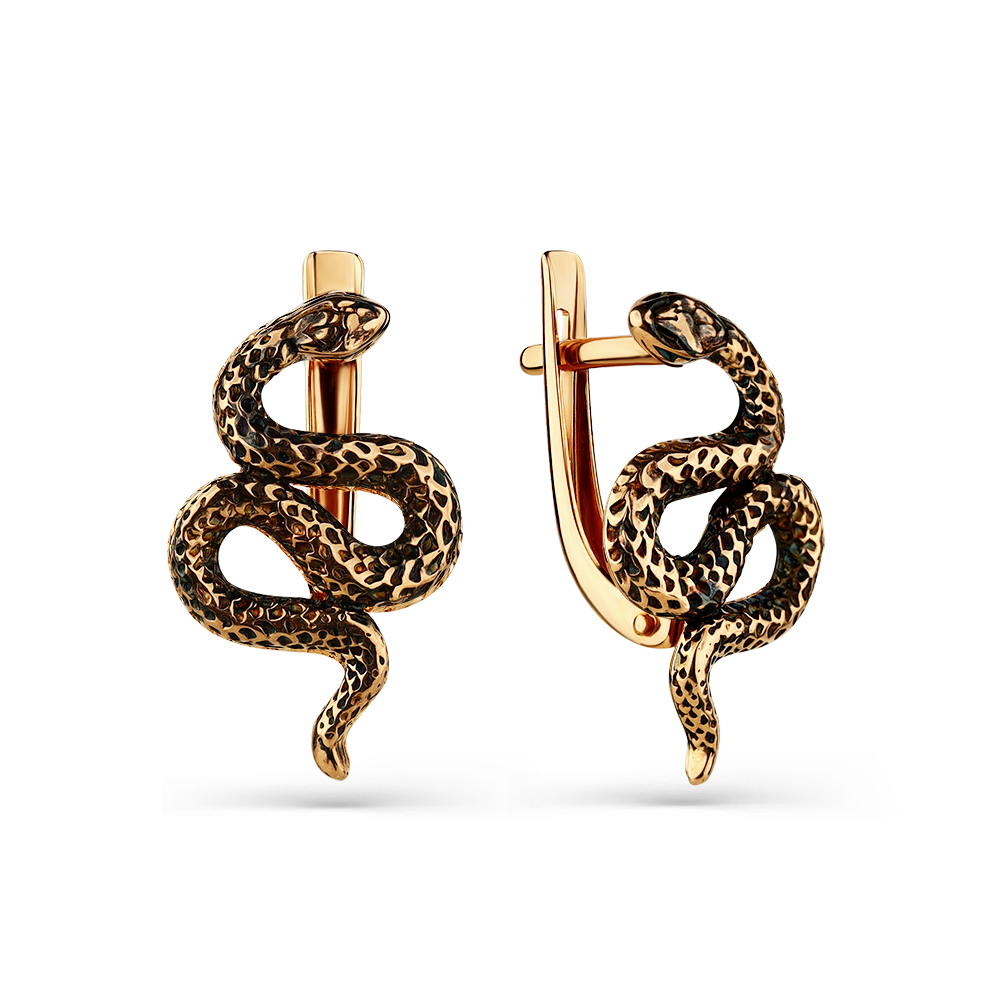 Серьги из красного золота