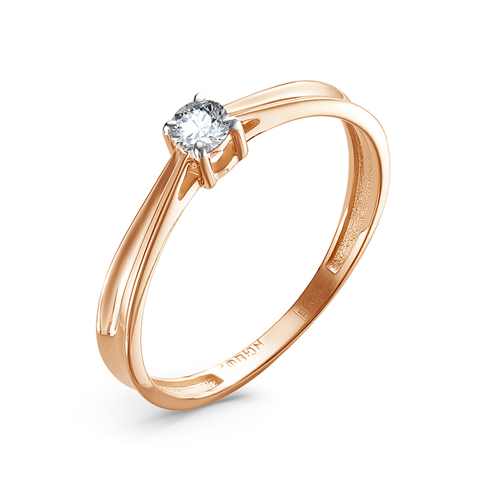 Кольцо из золота с бриллиантом