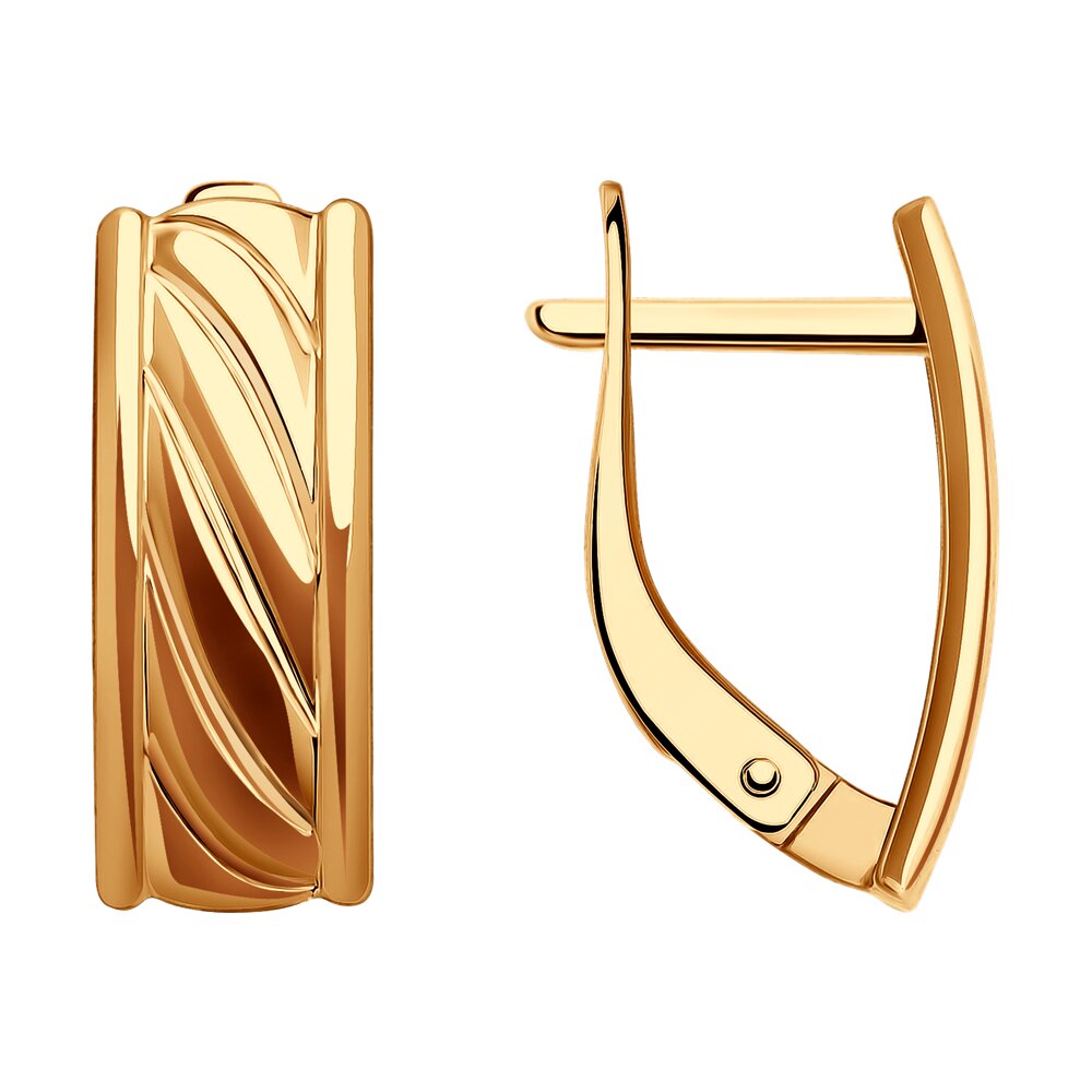 Серьги из красного золота