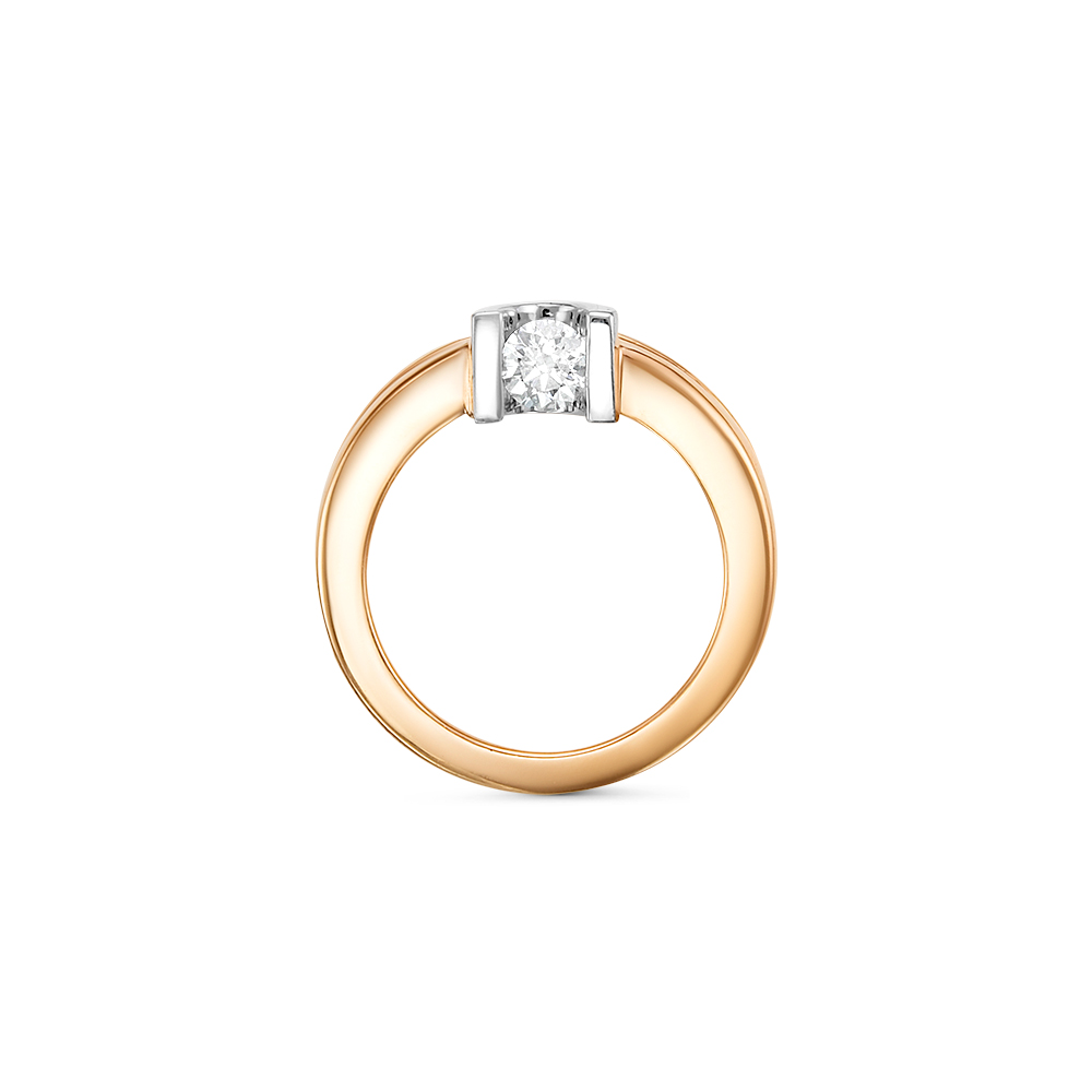 Подвеска из желтого золота с бриллиантом