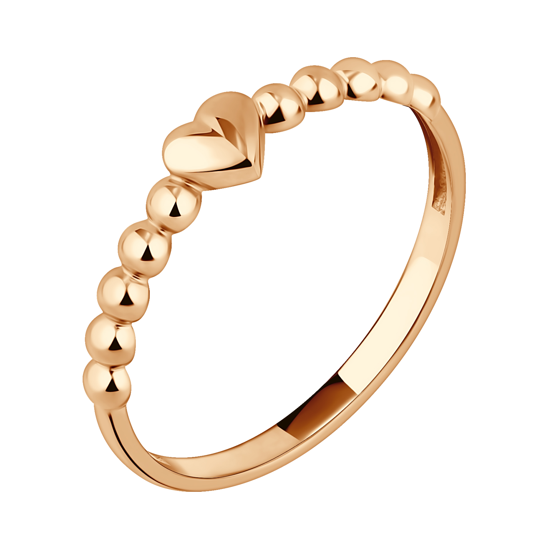 Кольцо из красного золота