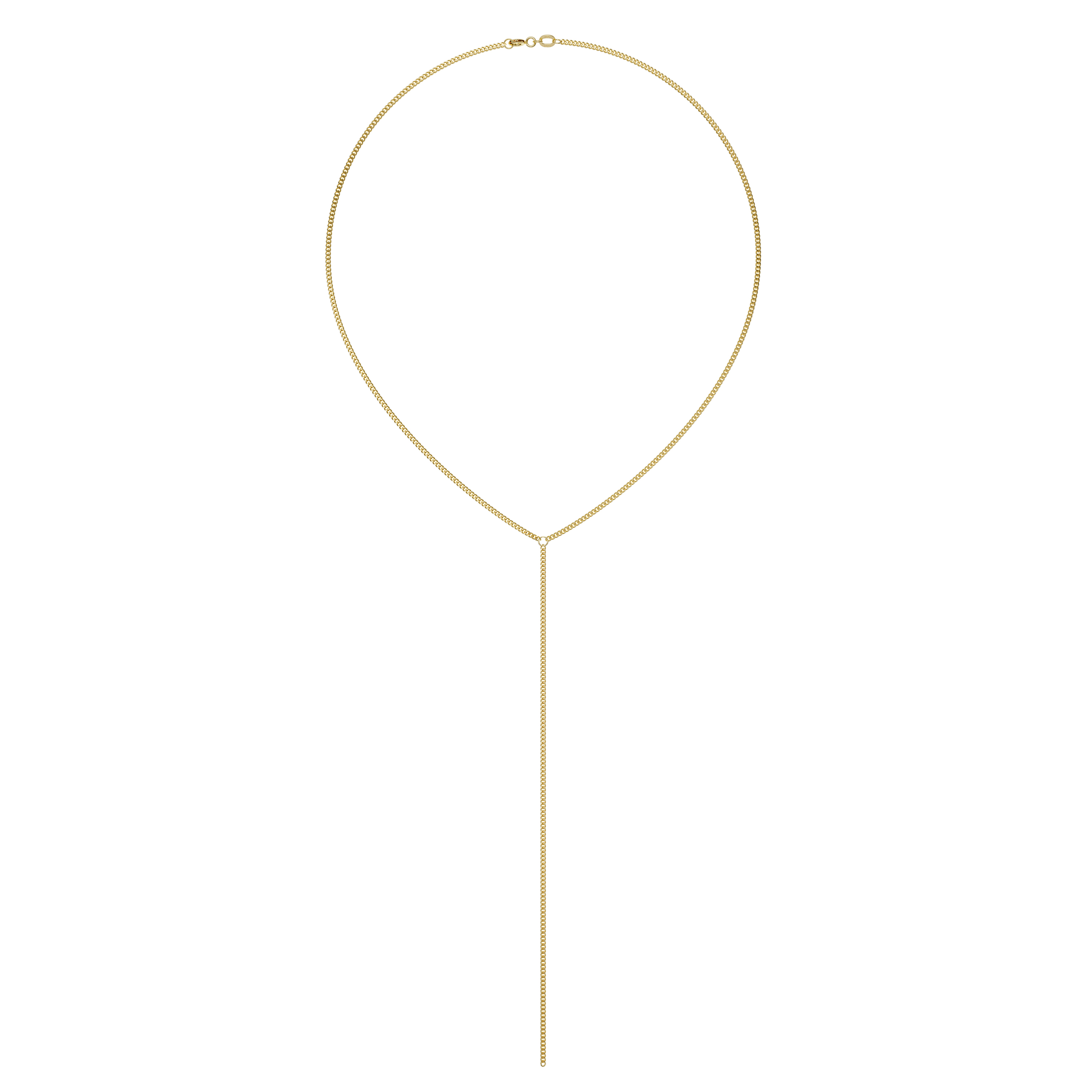 Колье из желтого золота 585, плетение «Гурмета»