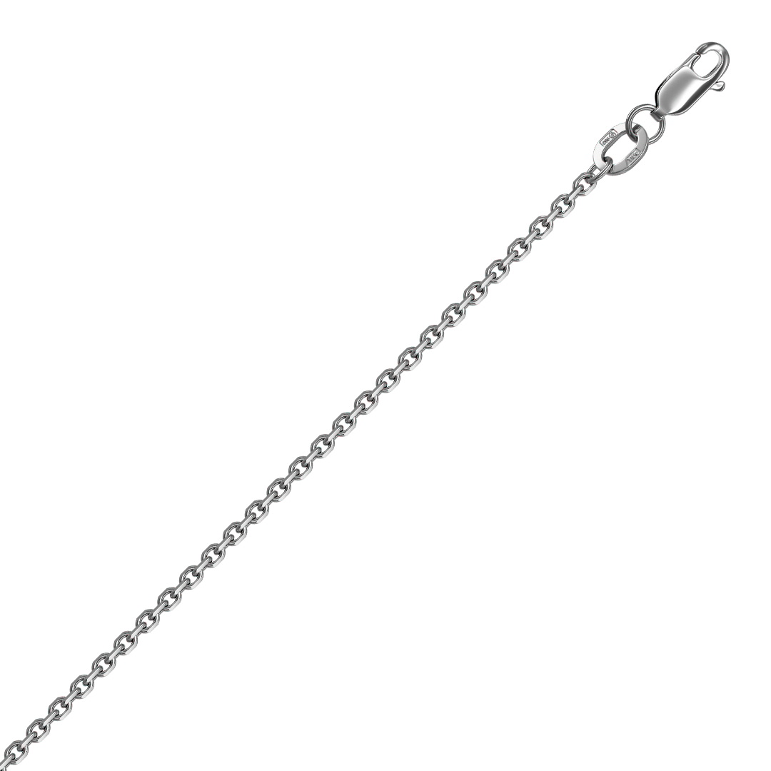 Цепь из платины, плетение «Кобра»