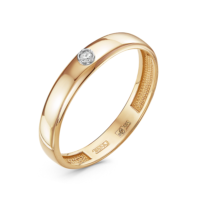 Кольцо из золота с бриллиантом