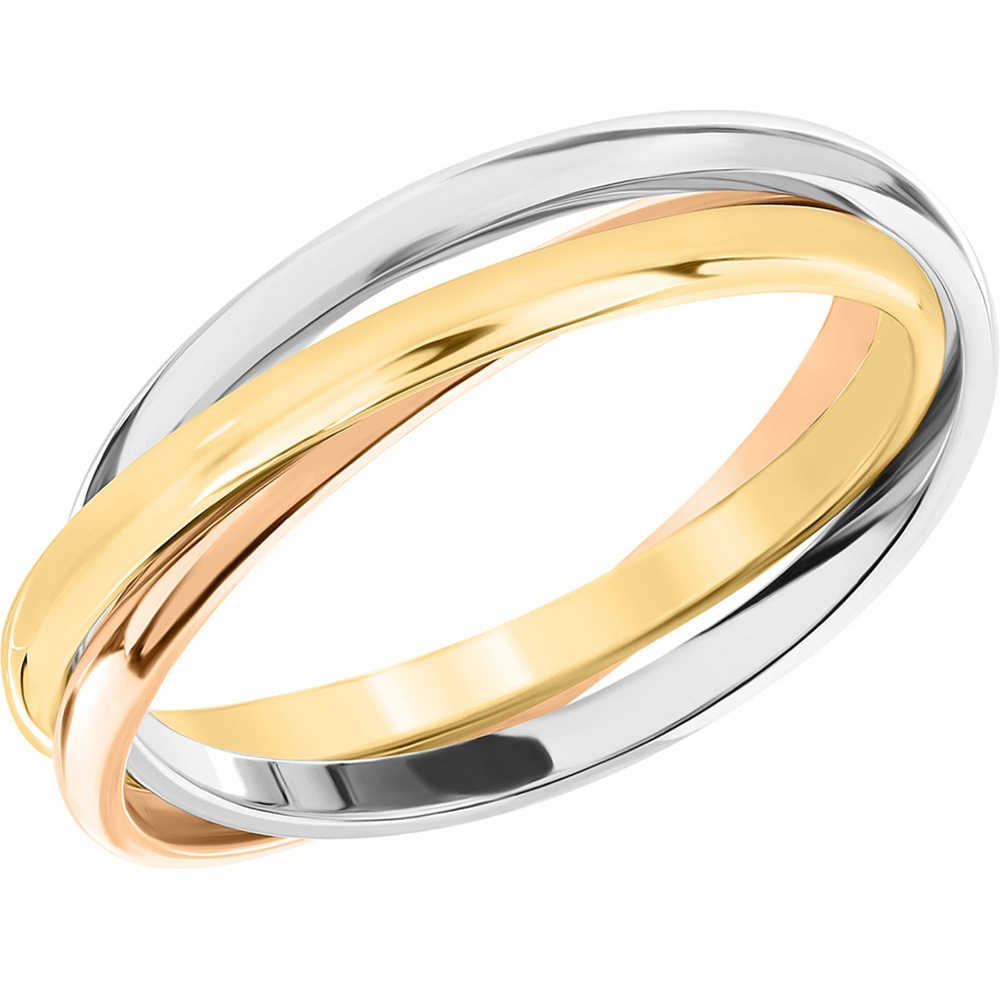 Обручальное кольцо из комбинированного золота