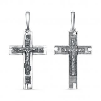 Крестик православный из серебра