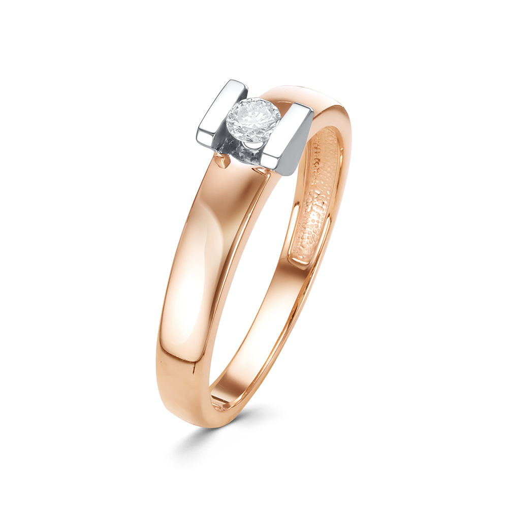 Кольцо из золота с бриллиантом