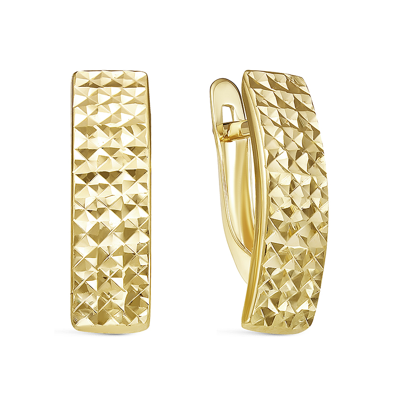 Серьги из желтого золота