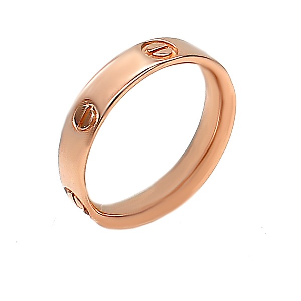 Обручальное кольцо из красного золота