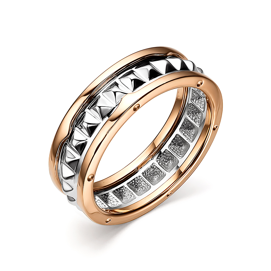 Обручальное кольцо из комбинированного золота