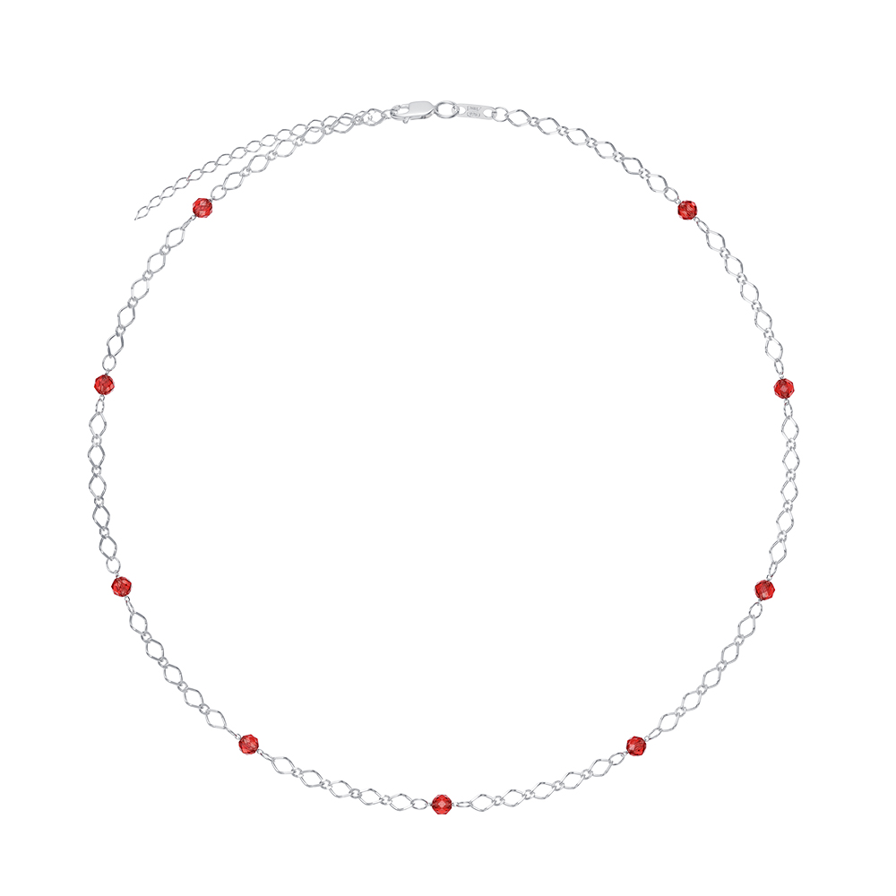 Колье из серебра с гранатом