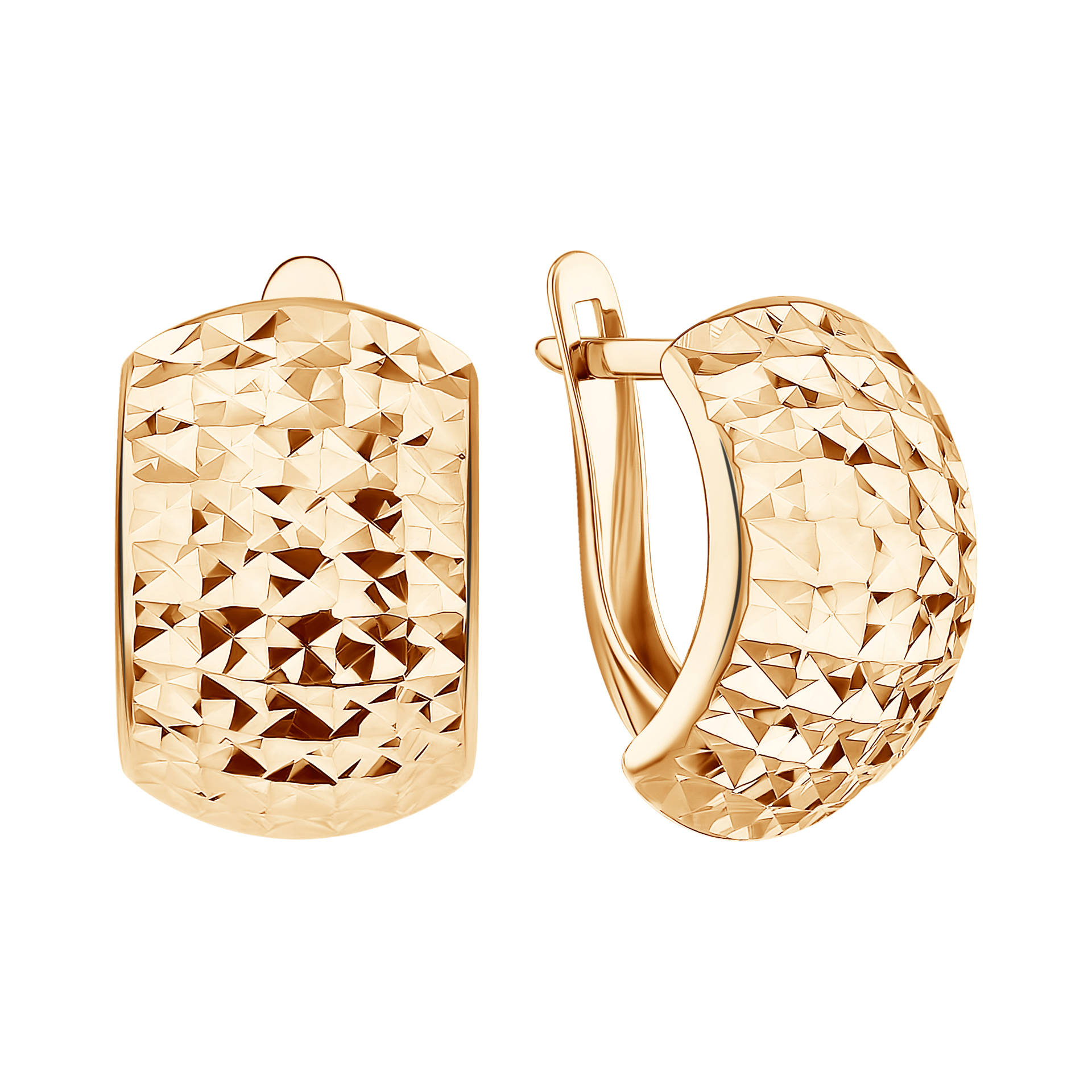 Серьги из красного золота