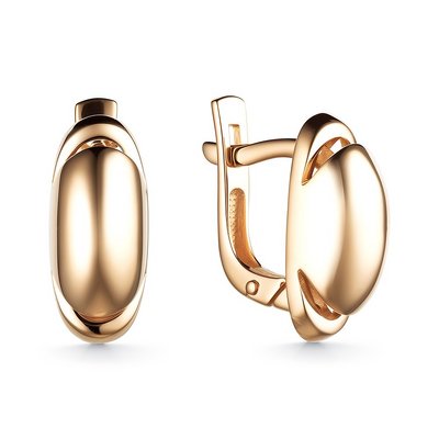 Серьги из красного золота