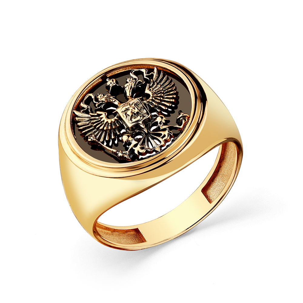 Печатка из красного золота 585 пробы