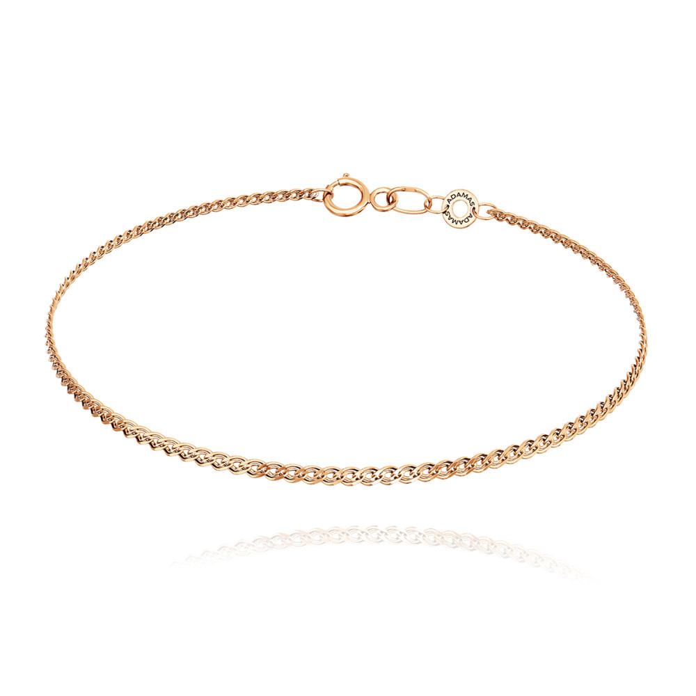 Браслет из красного золота, плетение «Нонна»