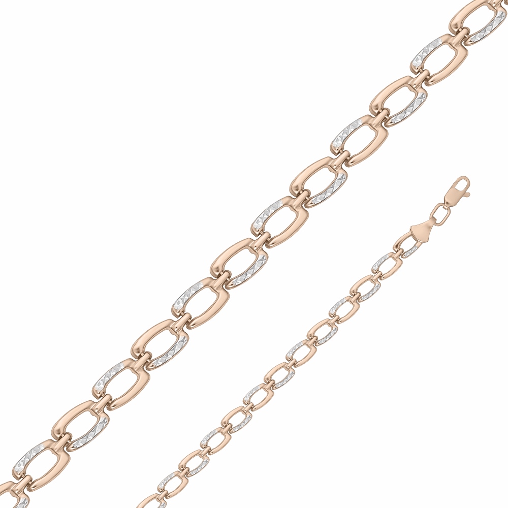 Браслет из комбинированного золота