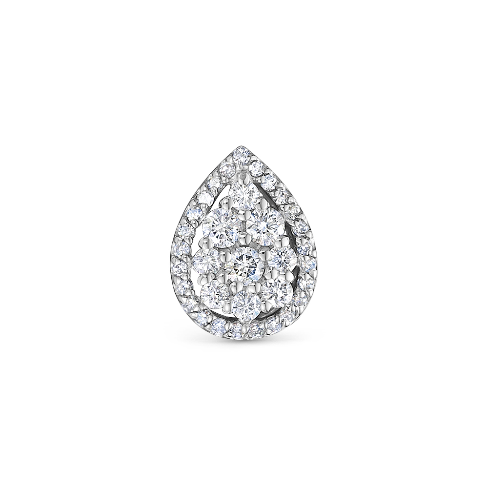 Подвеска из белого золота с бриллиантами