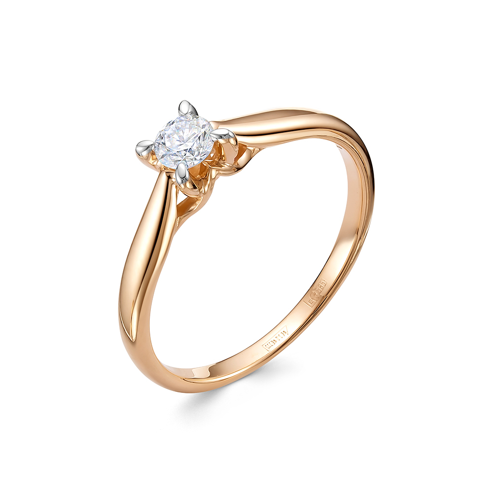 Кольцо из золота с бриллиантом