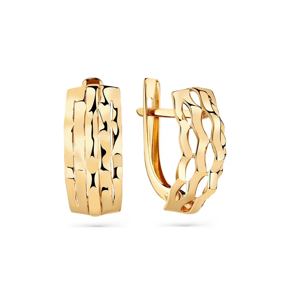 Серьги из красного золота