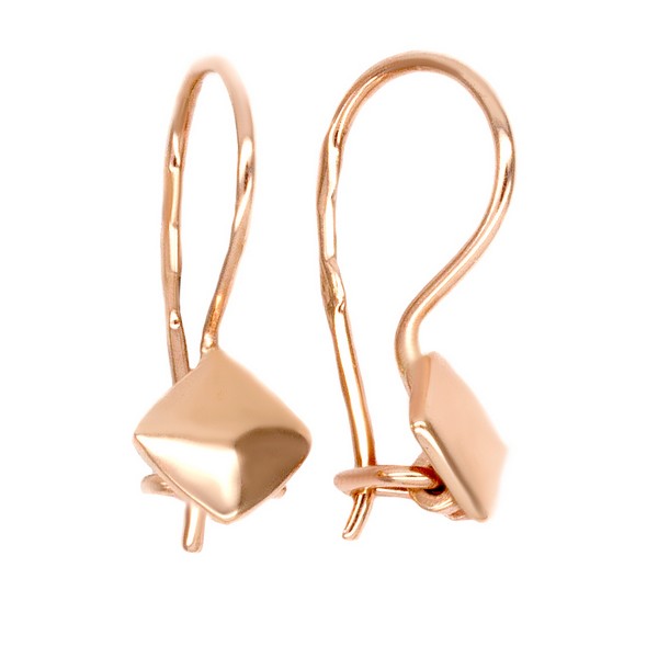 Серьги из красного золота 585 пробы