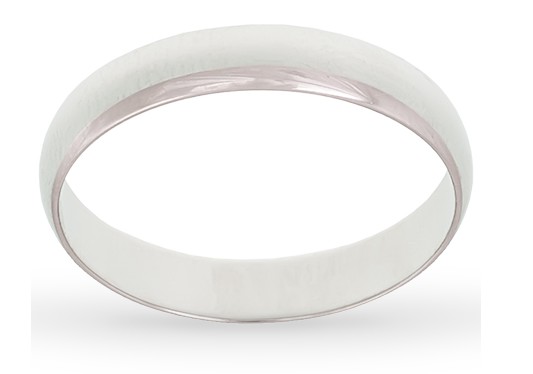 Обручальное кольцо из белого золота