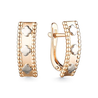 Серьги из красного золота