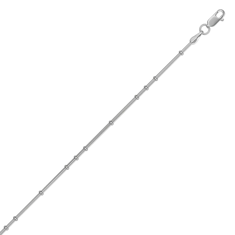 Цепь из серебра 925, плетение «Снейк»