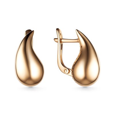 Серьги из желтого золота
