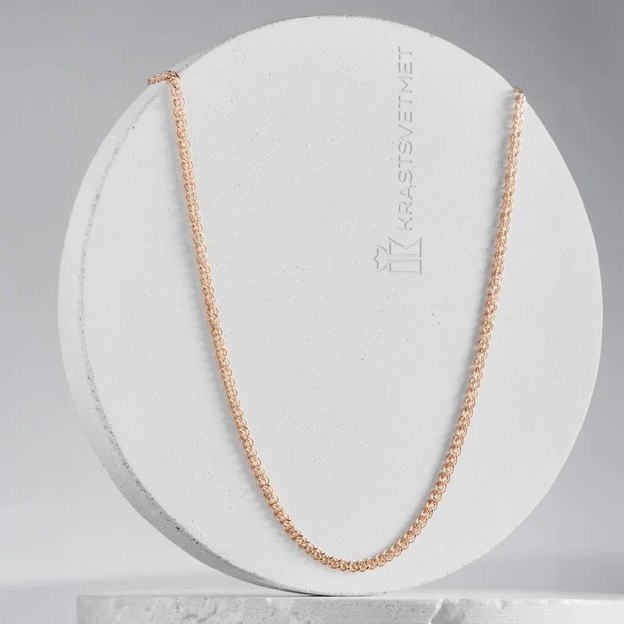 Цепь из красного золота 585, плетение «Нонна»