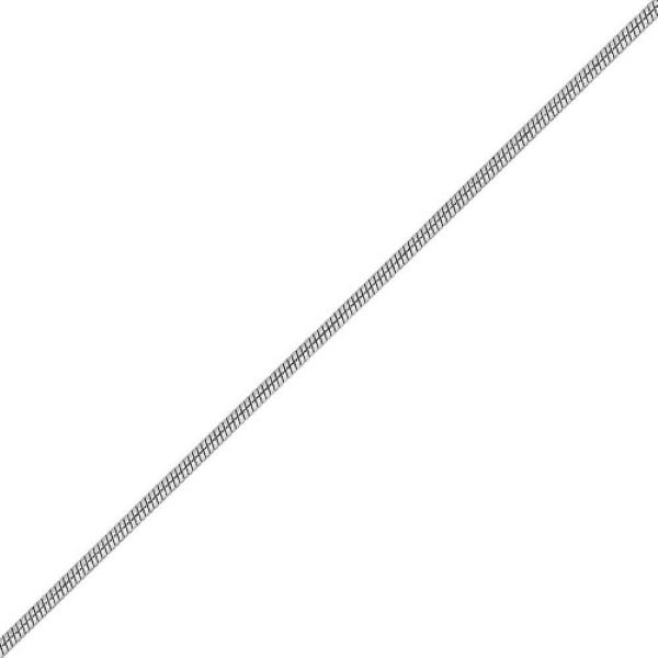 Цепь из белого золота 585, плетение «Снейк»