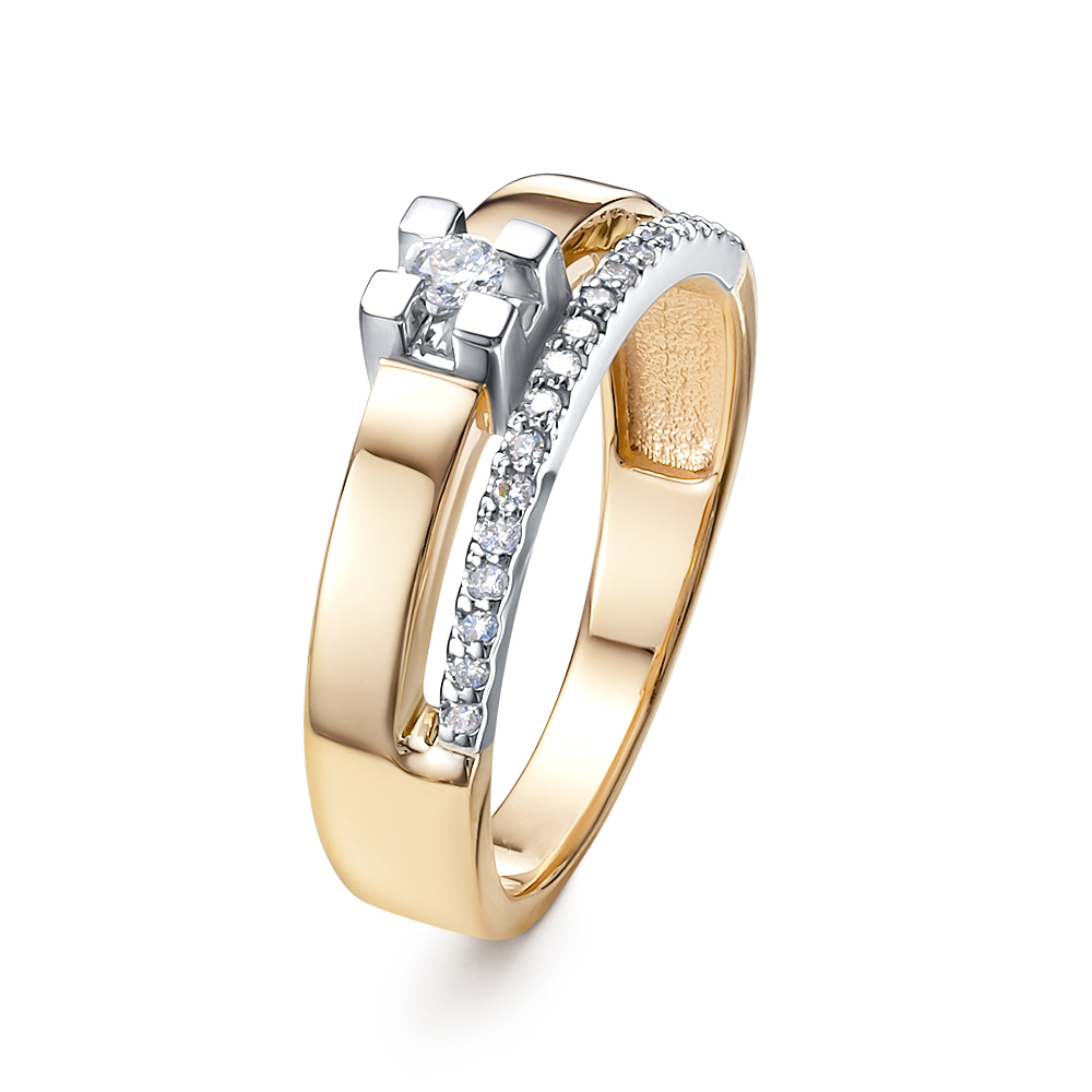 Кольцо из золота с бриллиантами