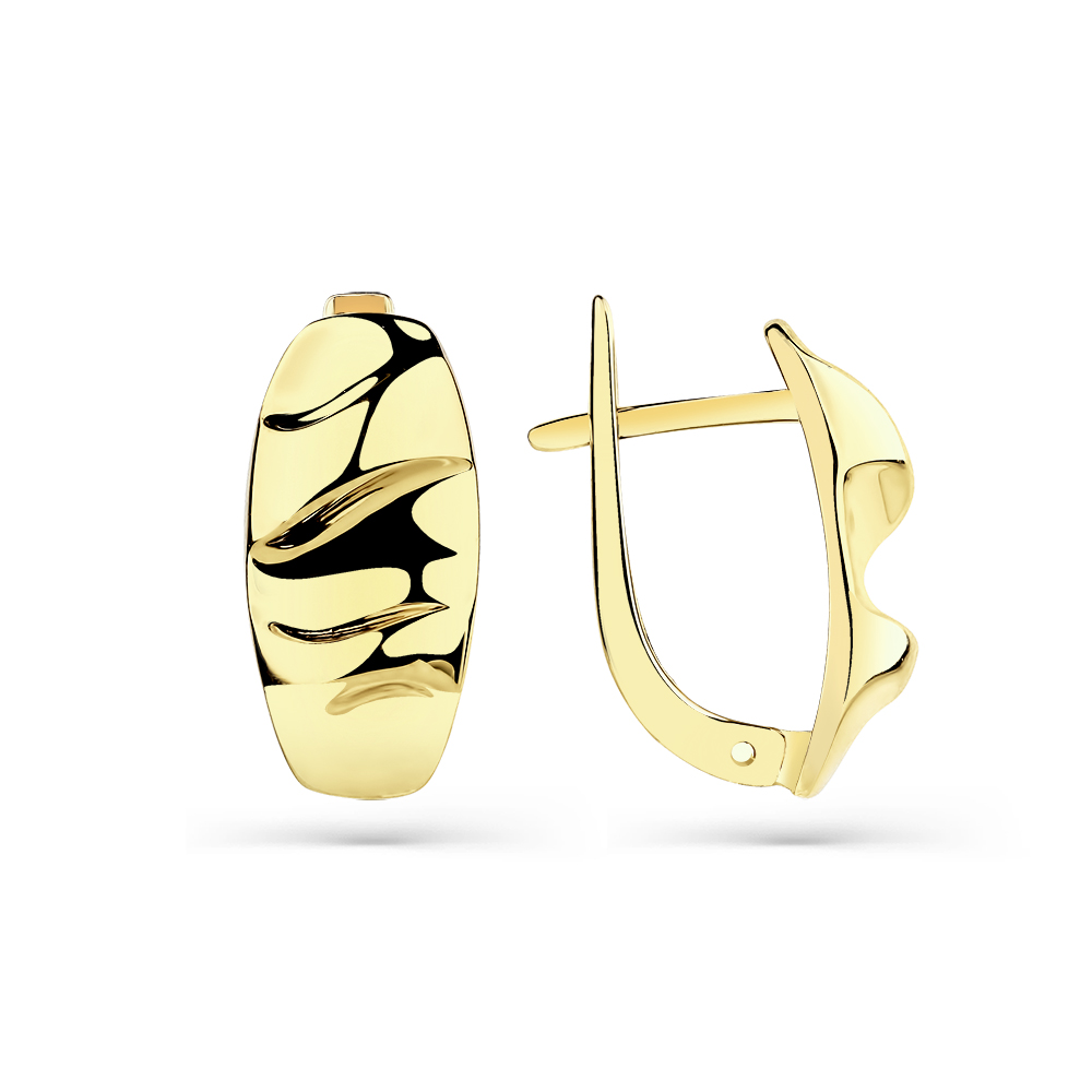 Серьги из желтого золота