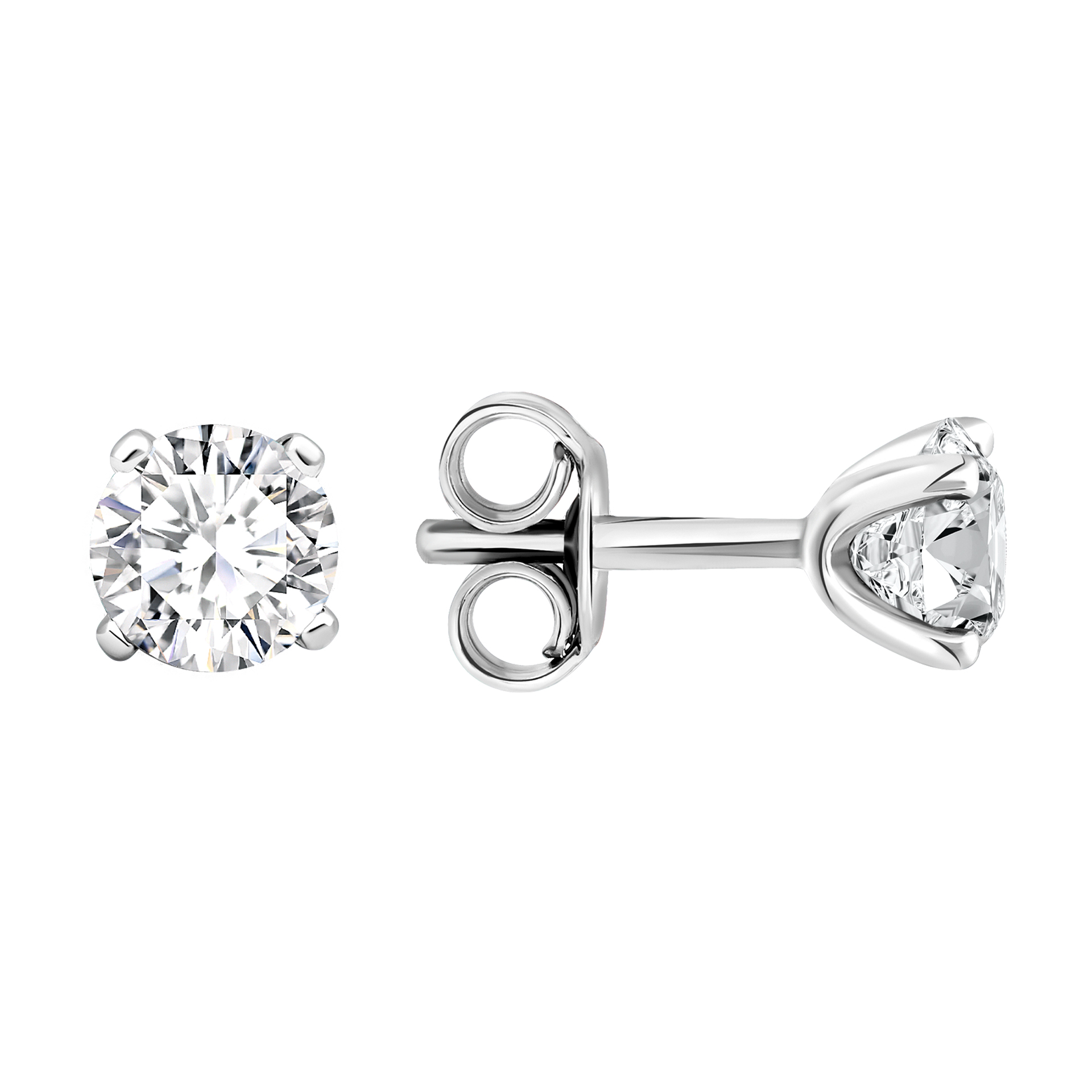 Серьги пусеты из серебра