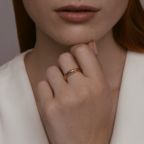 Кольцо из красного золота