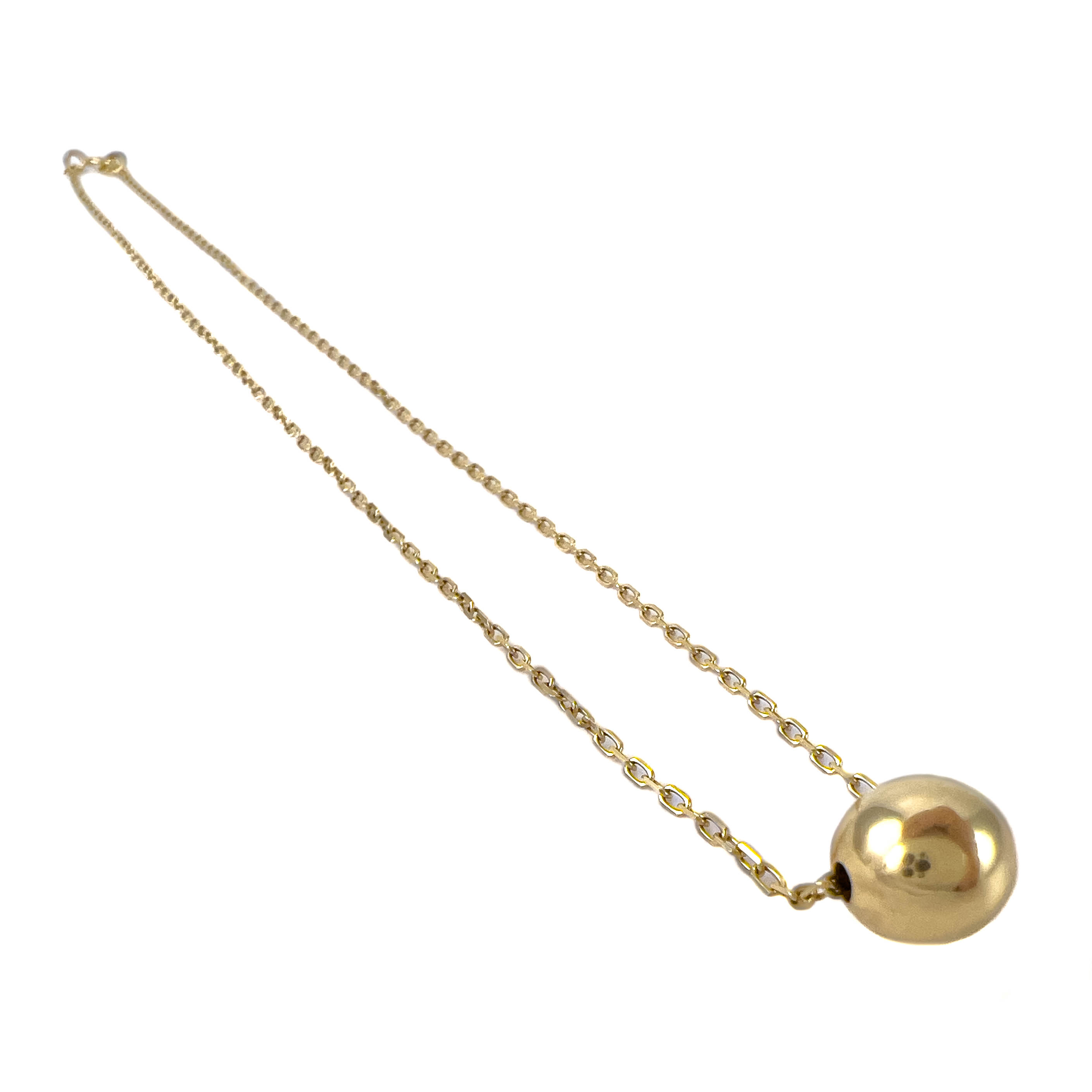 Колье из желтого золота