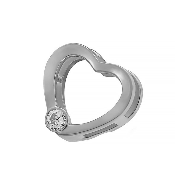 Подвеска из серебра с фианитом