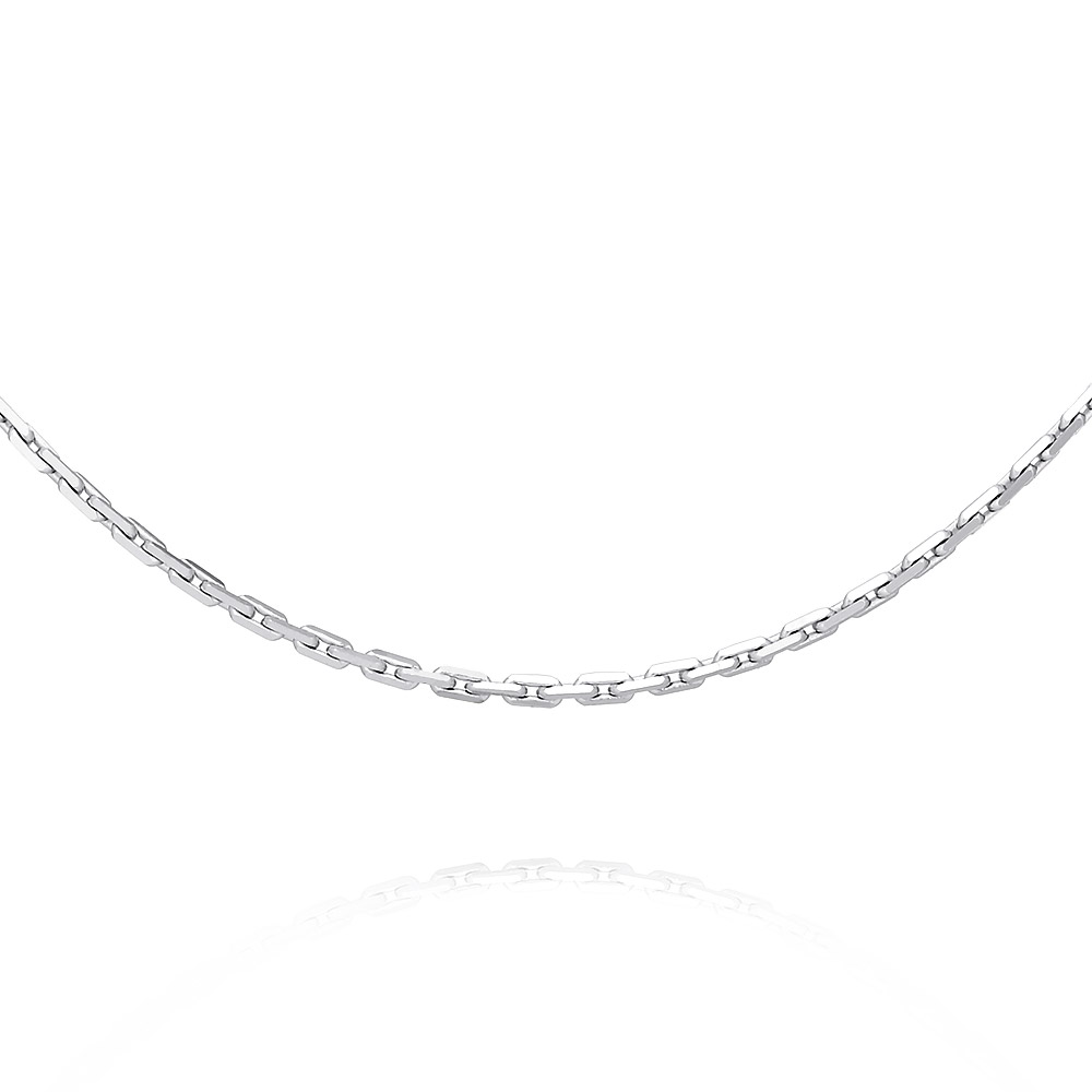 Цепь из белого золота 585, плетение "Якорь"