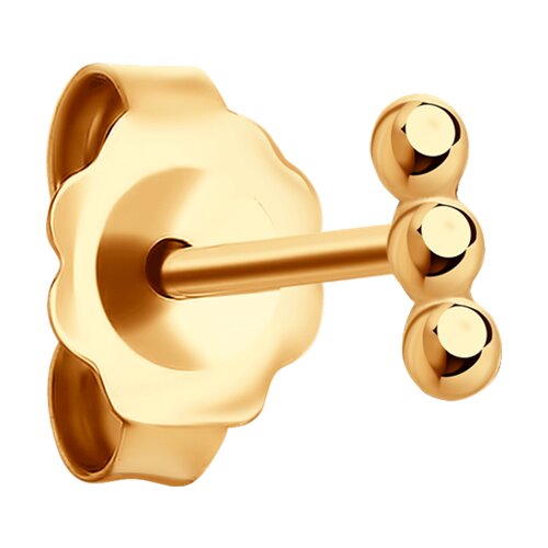 Моносерьга из красного золота