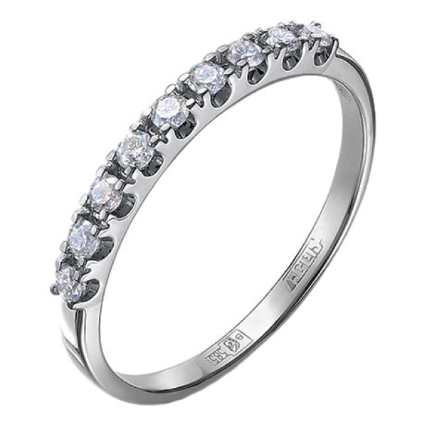 Кольцо из белого золота с бриллиантами