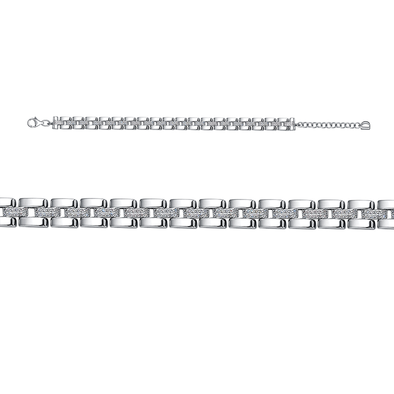 Браслет из белого золота с бриллиантами