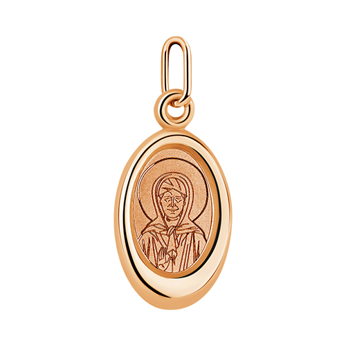 Иконка из красного золота «Святая Блаженная Матрона»