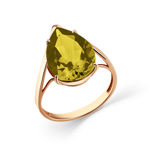 Кольцо из красного золота с султанитом