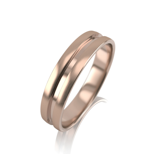 Обручальное кольцо из красного золота