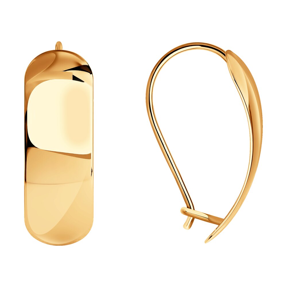 Серьги из красного золота