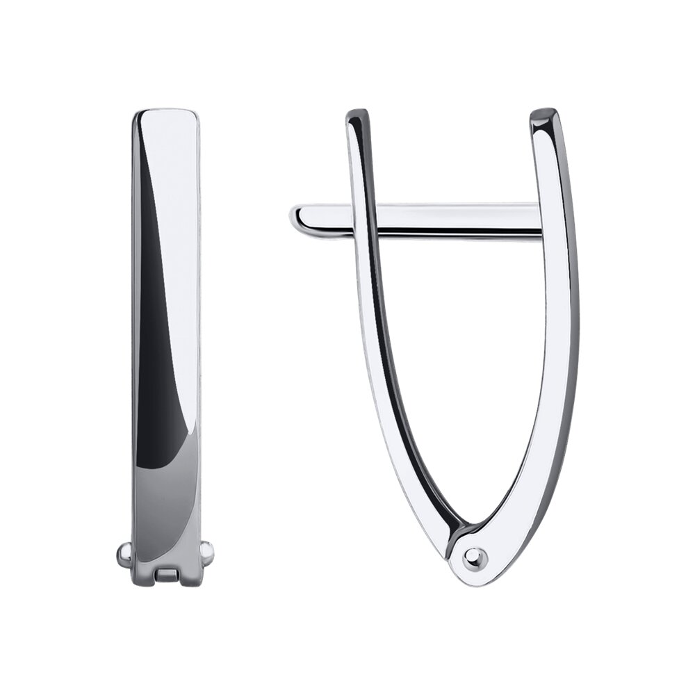 Серьги из белого золота