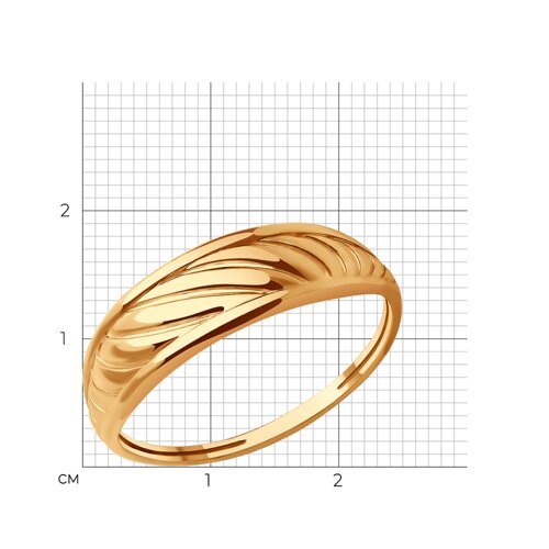 Кольцо из красного золота