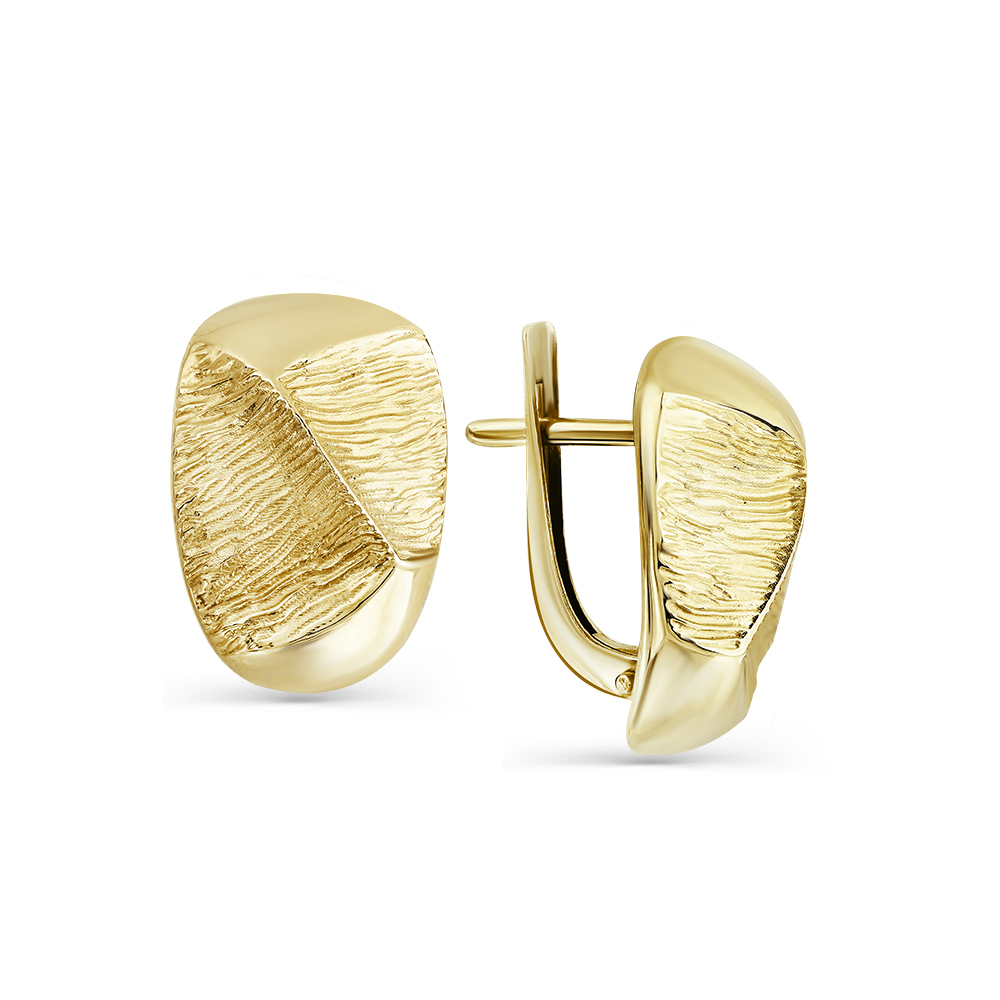 Серьги из желтого золота